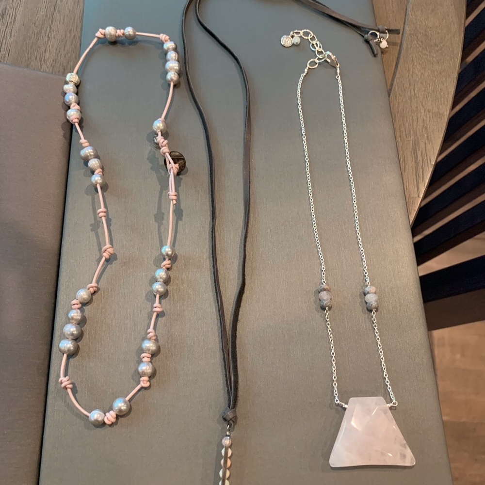 Rose quartz necklace
